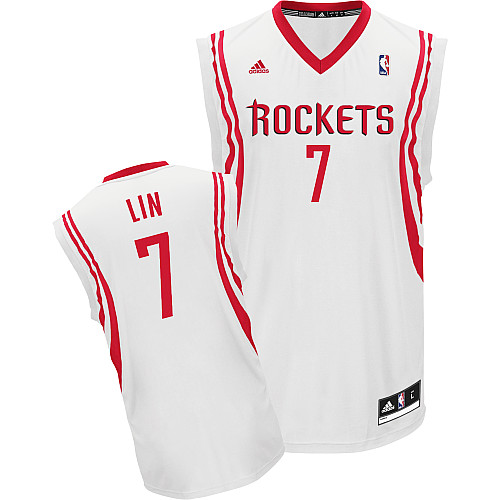  NBA Houston Rockets 7 Jeremy Lin New Revolution 30 Swingman Home White Jersey